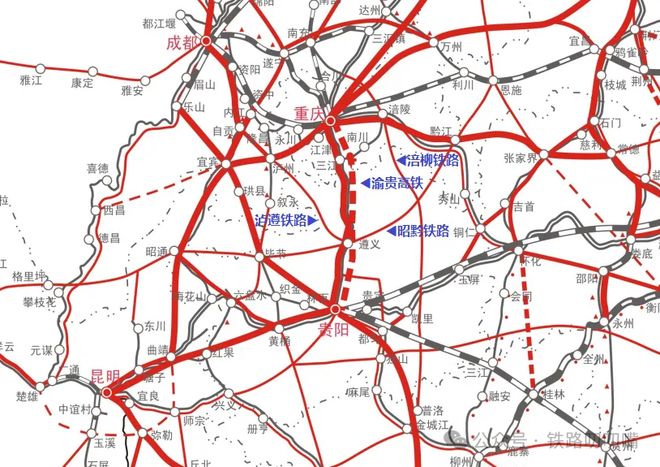 重庆2026铁路规划：一条开工九条调整背后有啥考量？(图4)