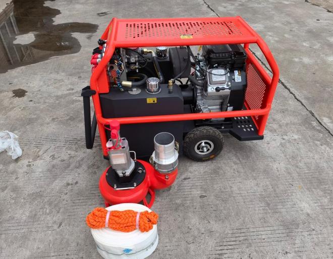 230m³h移动液压排水组合为城市防汛抢险提速