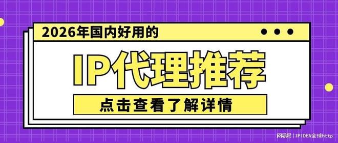 2026年国内好用的IP代理推荐？